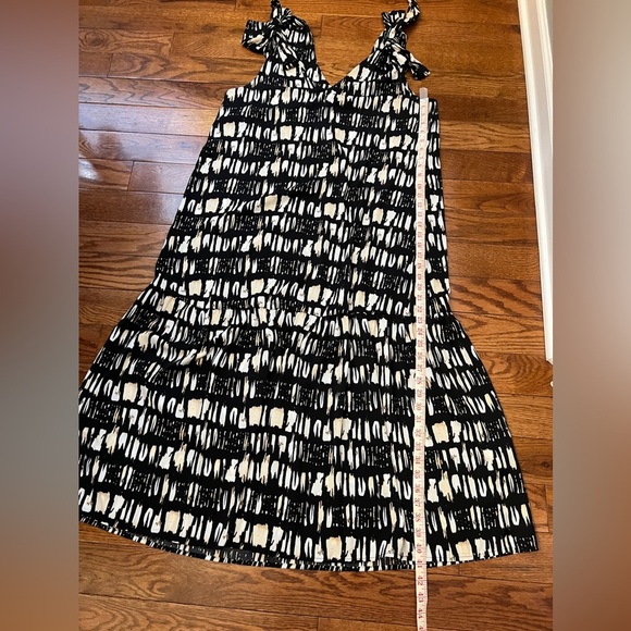 Banana Republic Satin Maxi Dress Shoulder Tie Sz L - Picture 10 of 10